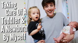 Teen Dads First Time Alone With Both Babies vlog [upl. by Covell72]