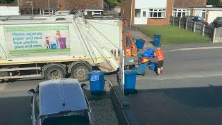 Dennis Bin lorry On Split Recycling HWH [upl. by Lissak]