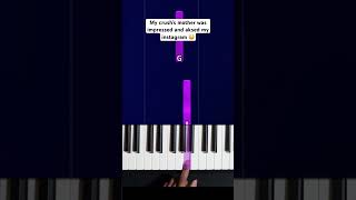 What should I do If I impress people with my fake piano skills 😨😨 pianosoinapp pianototurial [upl. by Aneis]