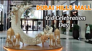 Eid Celebration Day 1Dubai Hills MallLantica PizzeriaPappa Roti [upl. by Mirilla]