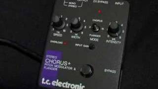 TC Electronic Stereo Chorus  Flanger [upl. by Nosnej]