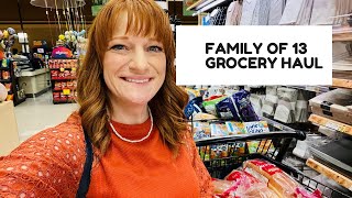 FAMILY OF 13 GROCERY HAUL [upl. by Assirual]