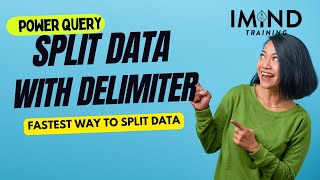 Split Data with Delimiter in Microsoft Excel using Power Query [upl. by Leiad]