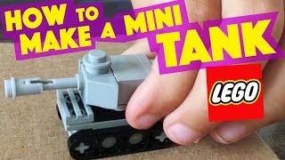 MAKE a LEGO Mini TANK WW2 [upl. by Leckie]