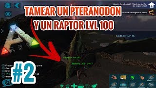 ARK MOBILE SERIE  TAMEO UN PTERANODON Y RECUPERO MI RAPTOR  2  GUERRA VS GUIRIS  Urban [upl. by Miksen]