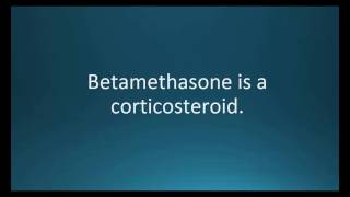 How to pronounce betamethasone Diprosone Memorizing Pharmacology Video Flashcard [upl. by Nelleyram627]