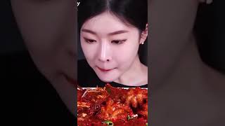 Seafood mukbang octopus Fumeyamyam mukbang trending food viralvideo food shorts [upl. by Lavicrep]