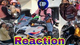 Bunny helmate reaction video  bunny helmet girl reaction [upl. by Enidan]