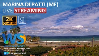 🔴 Marina di Patti live webcam  Panoramica Isole Eolie [upl. by Refenej]