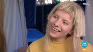 Aurora  NRK Rogaland  TV and Radio interview  Stavanger 20180829 Eng Subs [upl. by Cargian365]