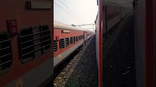 16340 NCJCSMT EXP overtaking 11302 SBCCSMT Udyan EXP at AKOR  Indian Railways indianrailways [upl. by Bazil]