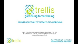 Introduction to Therapeutic Gardening [upl. by Ilrebmik]