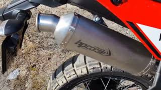 Tenere 700 HP Corse SP 1 short exhaust [upl. by Iderf]