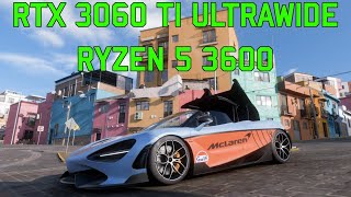 Forza Horizon 5 RTX 3060 TI 219 ULTRAWIDE Benchmark [upl. by Arag]