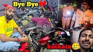 Kolkata ko good Bye 💔jattprabhjot 🙏 aur Ata waqt yeh Had😑sa ho gaya 😞 Police aayaga [upl. by Callan929]