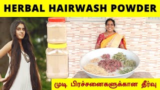 மூலிகை சீயக்காய் பொடி வீட்டுமுறையில்  Herbal Homemade shikakai Hair Wash powder  Foodie Tamizha [upl. by Uaerraj47]