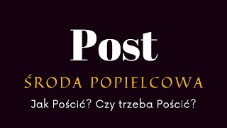 Środa Popielcowa Post [upl. by Glyn445]