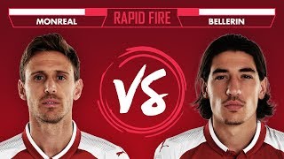 WHOS YOUR FAVOURITE WWE WRESTLER  Rapid Fire with Bellerin amp Monreal [upl. by Jahdal]