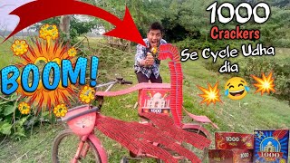 🔥1000 Ladi se cycle उड़ा दिया💥😂 Happy Diwali 🎇 JN Bhai ka cycle boom se pat gya [upl. by Stephanus]