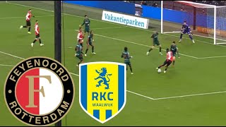 RKC WAALWIJK 23 FEYENOORD SAMENVATTING  eredivisie 20242025 [upl. by Daisi]