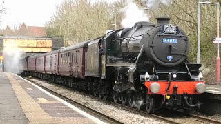 LMS 44871 storms the North Warwickshire line with ‘The Stratford Flyer’ 9324 [upl. by Ynnaffit]