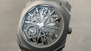 Bulgari Octo Finissimo Skeleton 8 Days 103610 Bulgari Watch Review [upl. by Ahseram]