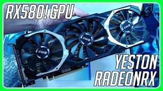 Yeston Graphics Card RX580 RadeonRX 4GB DDR5 UNBOXING [upl. by Aicelef]