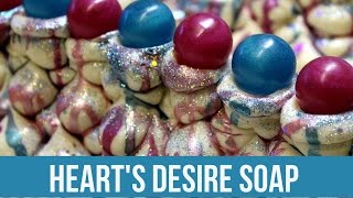 Hearts Desire Soap and Butterfly Swirl  Royalty Soaps [upl. by Letram]