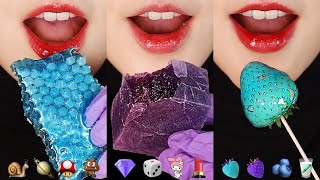 10MINUTES EMOJI FOOD ASMR FOR SLEEP CANDIED STRAWBERRY EDIBLE CRYSTAL RELAXING EATING ASMR 💎 [upl. by Melessa]