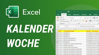 Kalenderwoche aus einem Datum berechnen Excel [upl. by Yedorb]