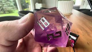 Large D20 DND Dice DNDND 33mm Sharp Edge Dice with Gorgeous Gift Box Review [upl. by Esialb179]