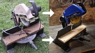 5 DeWalt Miter Saw Restoration [upl. by Arhat999]