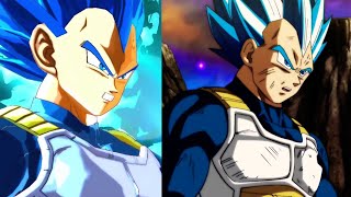 Super Saiyan Blue evolution Vegeta References  Dragon Ball Legends [upl. by Narrat]