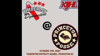 Kimberley Dynamiters  Princeton Posse 1004 KIJHL REGULAR SEASON [upl. by Fortuna]