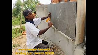 ceramic installation for exterior walls [upl. by Eiaj796]