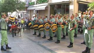 Banda de Guerra de la Legión tocando en Ceuta [upl. by Nalak]