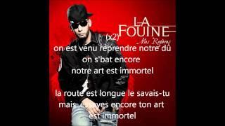 la fouine immortelles  paroles [upl. by Zenia]