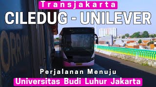 Trip BRT Transjakarta 34❗ CILEDUG ke UNILEVER PETUKANGAN Naik Koridor 13 Terbaru Hanya 3rb [upl. by Alegnat]