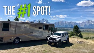 The BEST RV Boondocking  FREE Camping Spot in the USA 🇺🇸 by Grand Teton National Park [upl. by Dearr]