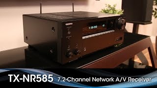 The Onkyo TXNR585 AV Receiver [upl. by Anoved]