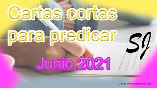 💌 Cartas cortas para predicar  Junio 2021 para el ministerio jw testigos de Jehová 💌 [upl. by Frere]