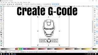 How create Gcode using inkscape software [upl. by Erich]