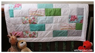 Bricks and Blocks Quilt How to  Whitney Sews [upl. by Luce]