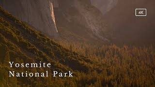 Yosemite National Park 4k Cinematic  Relaxing Scenic Footage [upl. by Doris]