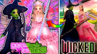 ONLY Being WICKED Characters In DRESS TO IMPRESS For The NEW MOVIE Elphaba amp Glinda  ROBLOX [upl. by Aivekahs868]