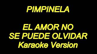 Pimpinela  El Amor No Se Puede Olvidar Karaoke Lyrics NUEVO [upl. by Cibis]