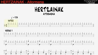 HERTZAINAK  Aitormena DRUM SCORE [upl. by Werdn]