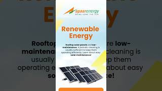 Rooftop solar panels are lowmaintenance cleanenergy solarenergy electricityforabetterlife [upl. by Naval997]