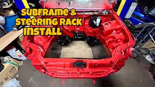 9295 Civic Hatch EG Subframe  Steering rack Install [upl. by Eetse]