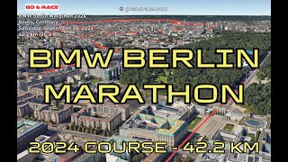 BMW Berlin Marathon 2024 fly over the marathon course [upl. by Aneeras]